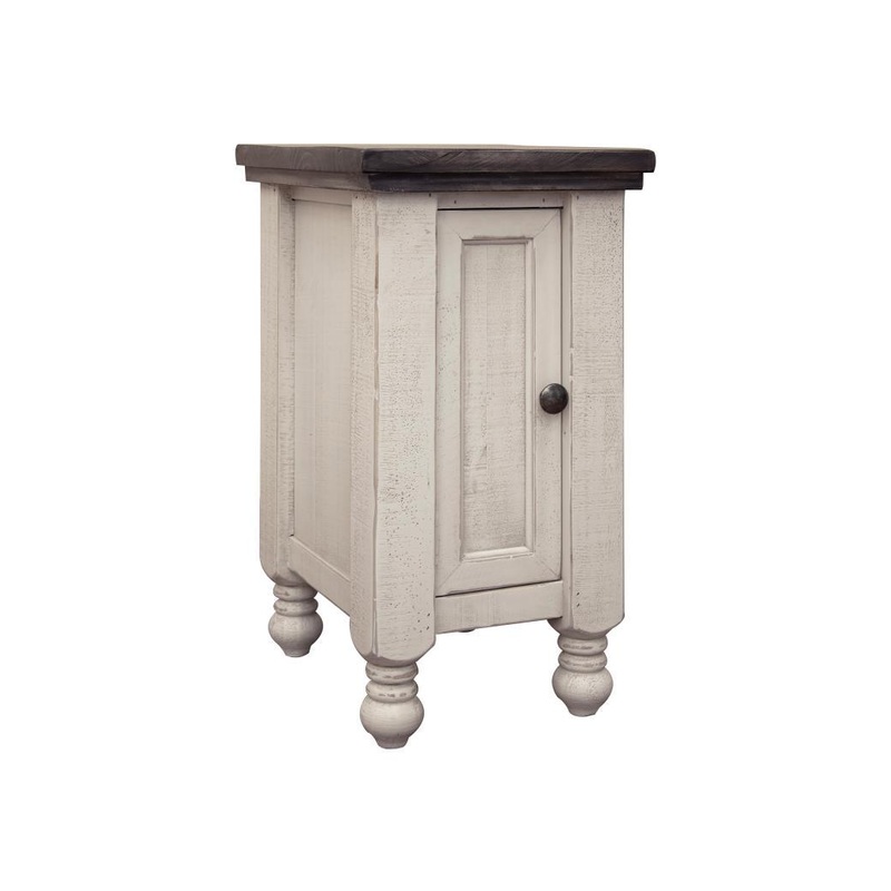 Stone 1 Door Chairside Table