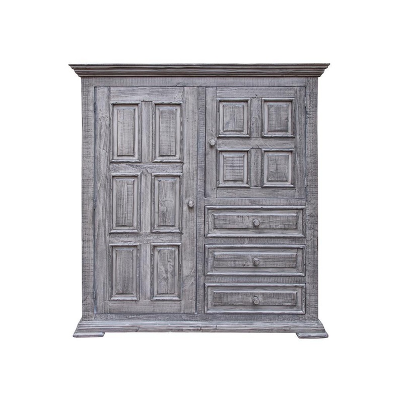 Terra Gray 3 Drawers, 2 Doors Gentlemans Chest