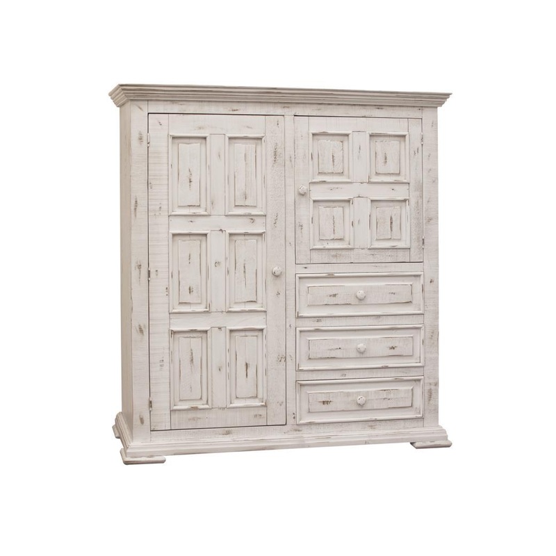 Terra White 3 Drawer, 2 Door Gentlemans Chest