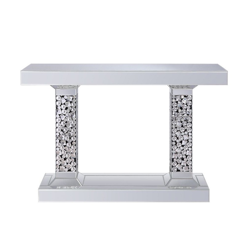 Kachina – Accent Table – Mirrored & Faux Gems