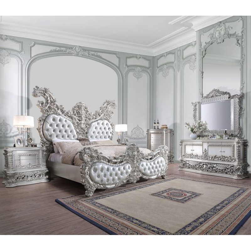 Valkyrie – Dresser – PU, Light Gold & Gray Finish