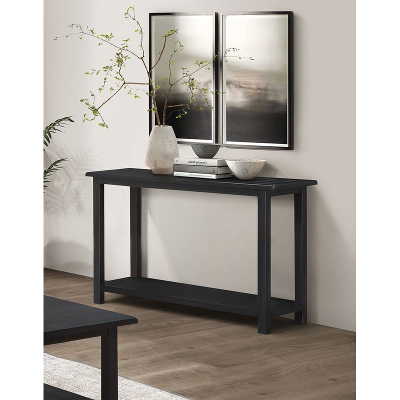 Payne Wood Entryway Sofa Console Table Java
