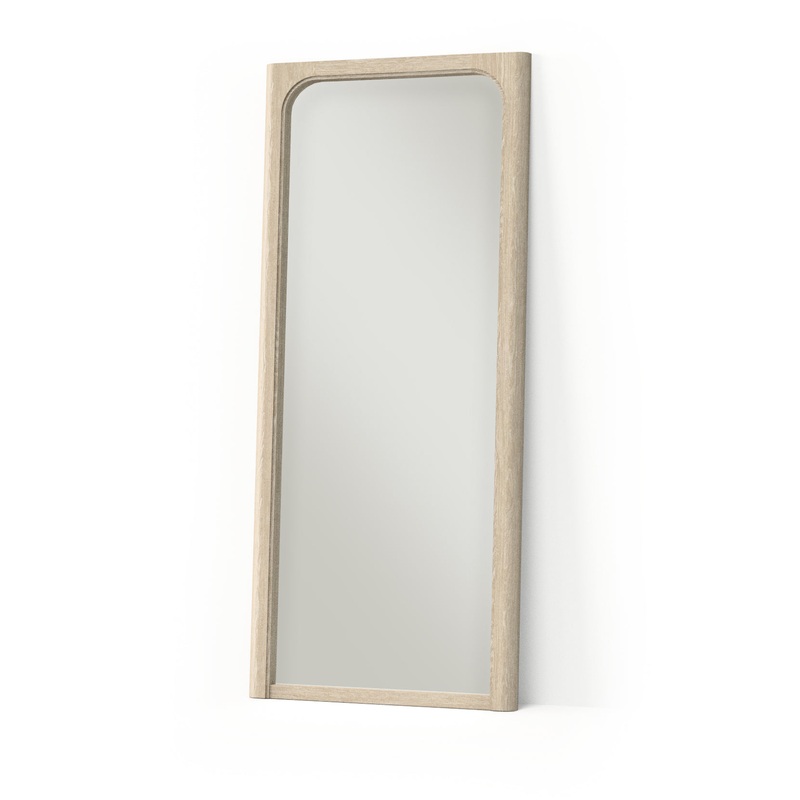 Solano 80-inch Full Length Floor Mirror Weathered Mango
